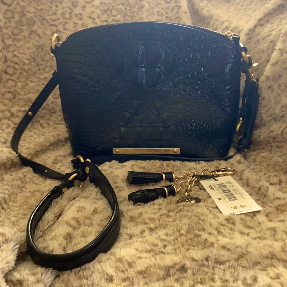 Brahmin Mini Duxbury in Black Melbourne in EUC